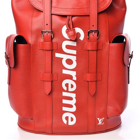 louis vuitton black and red backpack price|Louis Vuitton x Supreme Christopher Backpack Epi PM Red .